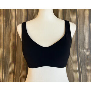 Spanx Flex Feel Low Impact Sports Bra Very Black Activewear Gym Workout Sz XS
